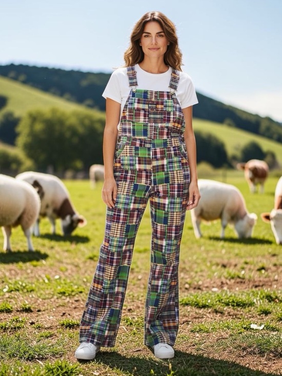 OshKosh B'gosh Pants - Oshkosh Bgosh Vtg 60’s Vestbak union Maid!!denim plaid overalls dead stock NWOT!